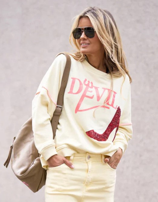 Sweatshirt Roundneck Devil Pai