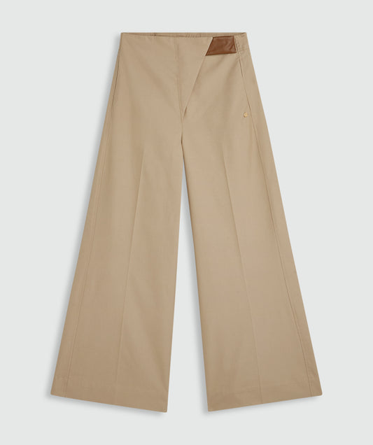 JV-VEN Mid-Rise Wide-Leg-Hose