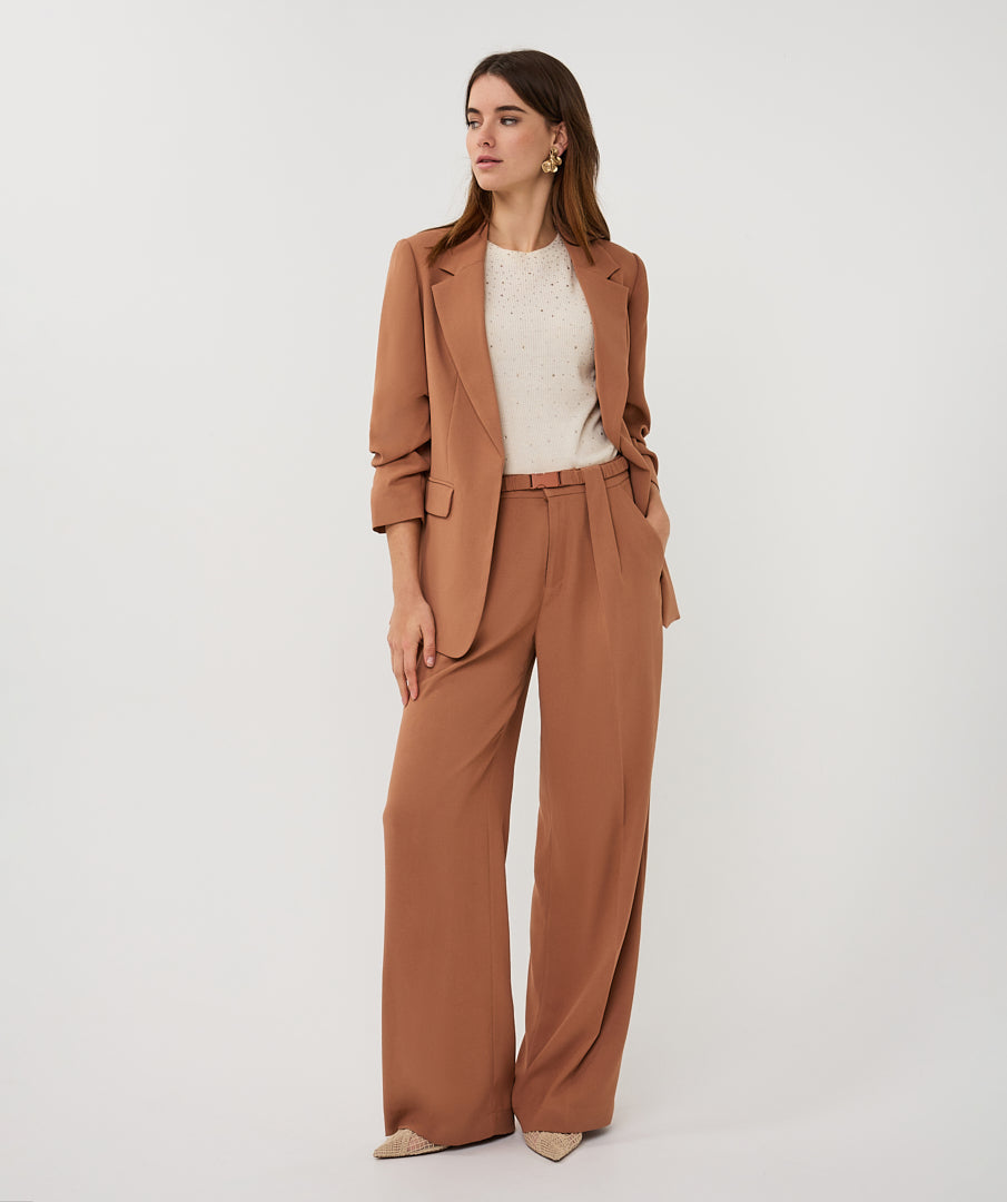 Blazer 3/4 sleeve crêpe