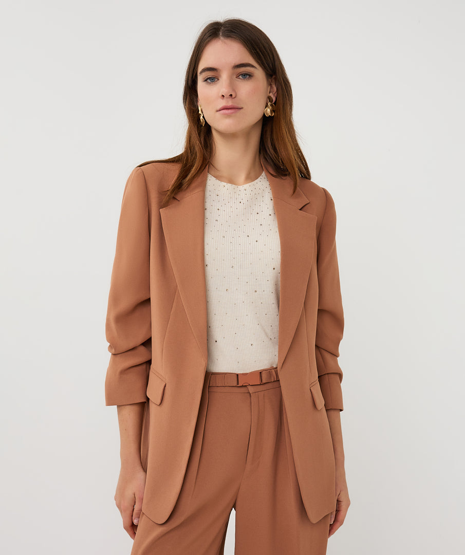 Blazer 3/4 sleeve crêpe