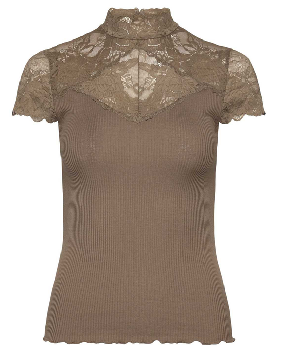 RWBeatha Silk Capsleeve Lace T-shir