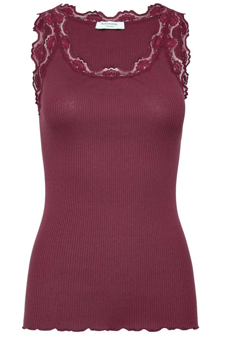 RWBabette Silk SL U-neck Lace Top