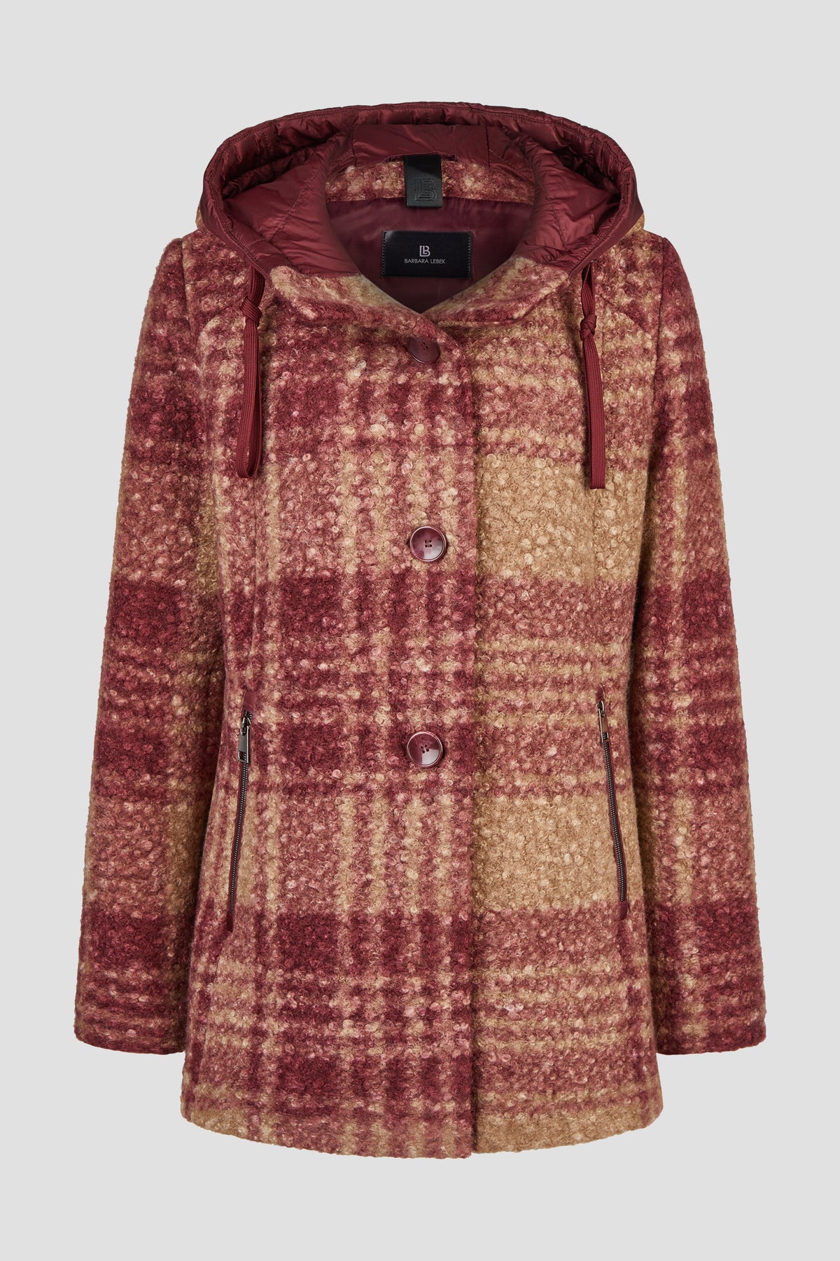 Wolljacke mit Kapuze