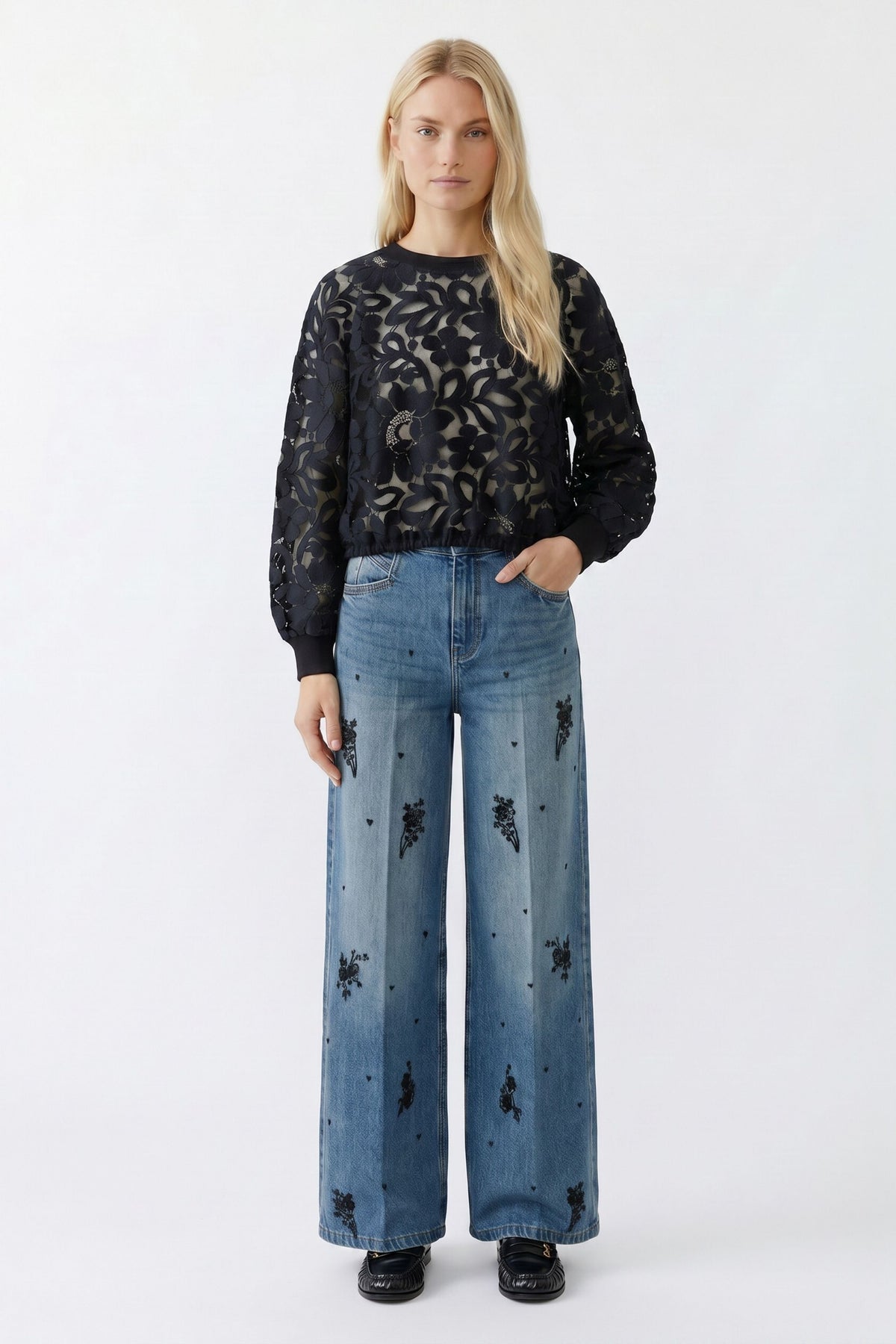 Sweatshirt Spitze