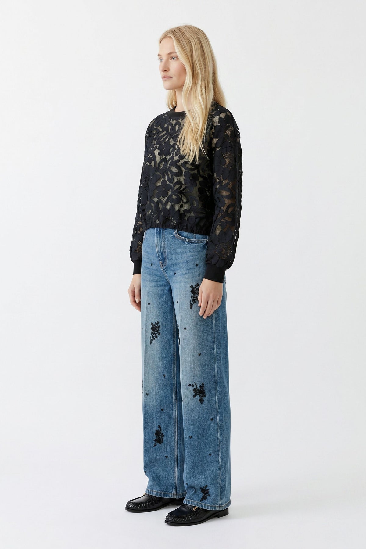 Sweatshirt Spitze
