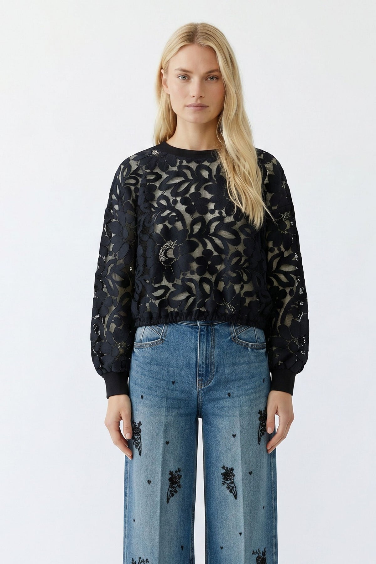 Sweatshirt Spitze